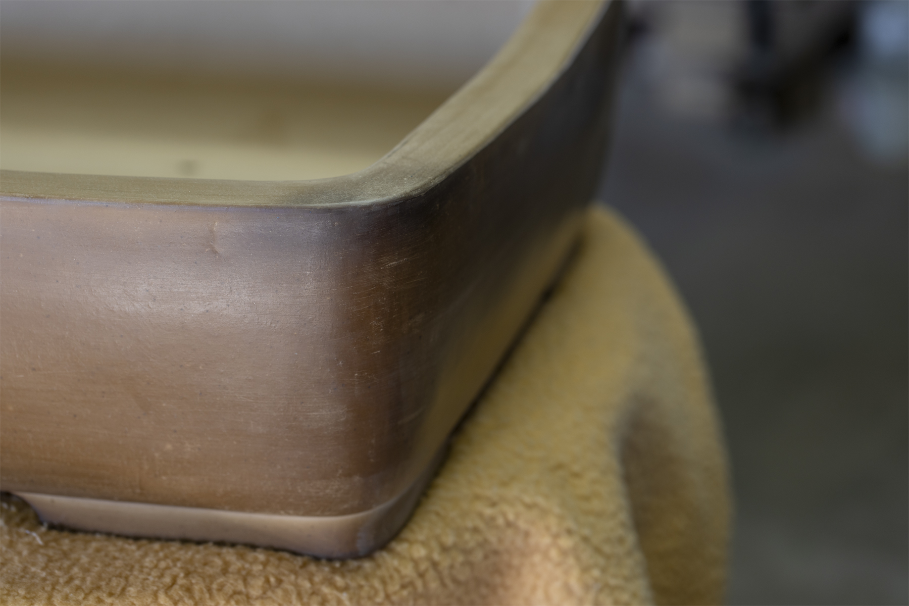 Handmade bonsai pot, 13 cm, Maker: Kakuzan